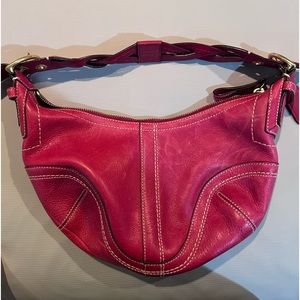 Small Pink Coach Shoulder Bag